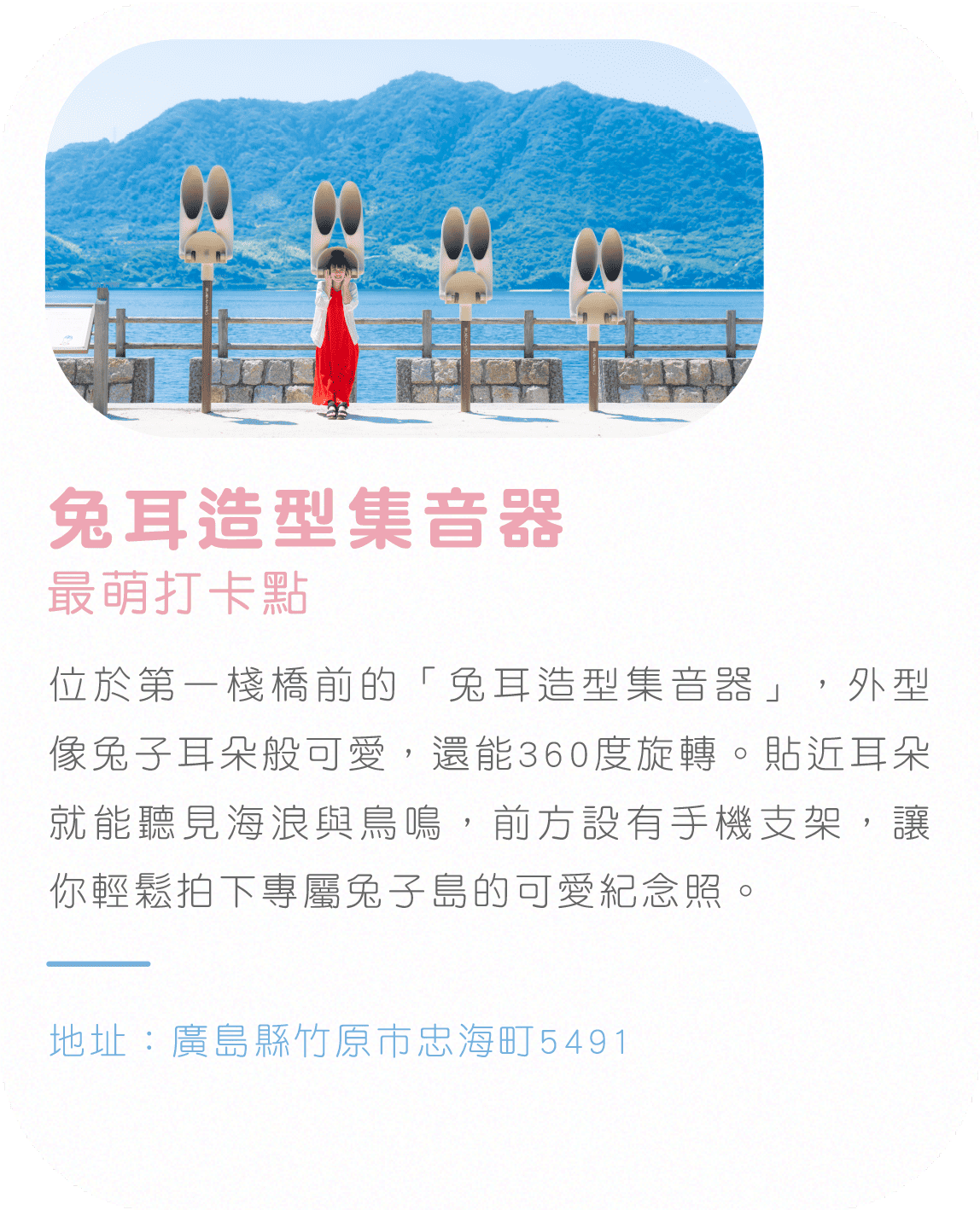 兔耳造型集音器