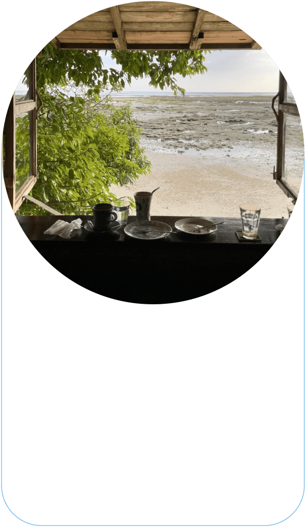 浜邊の茶屋